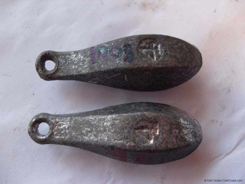 145 SDC11669 lead weights x2 each 100g or 4oz