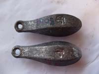 145 SDC11669 lead weights x2 each 100g or 4oz